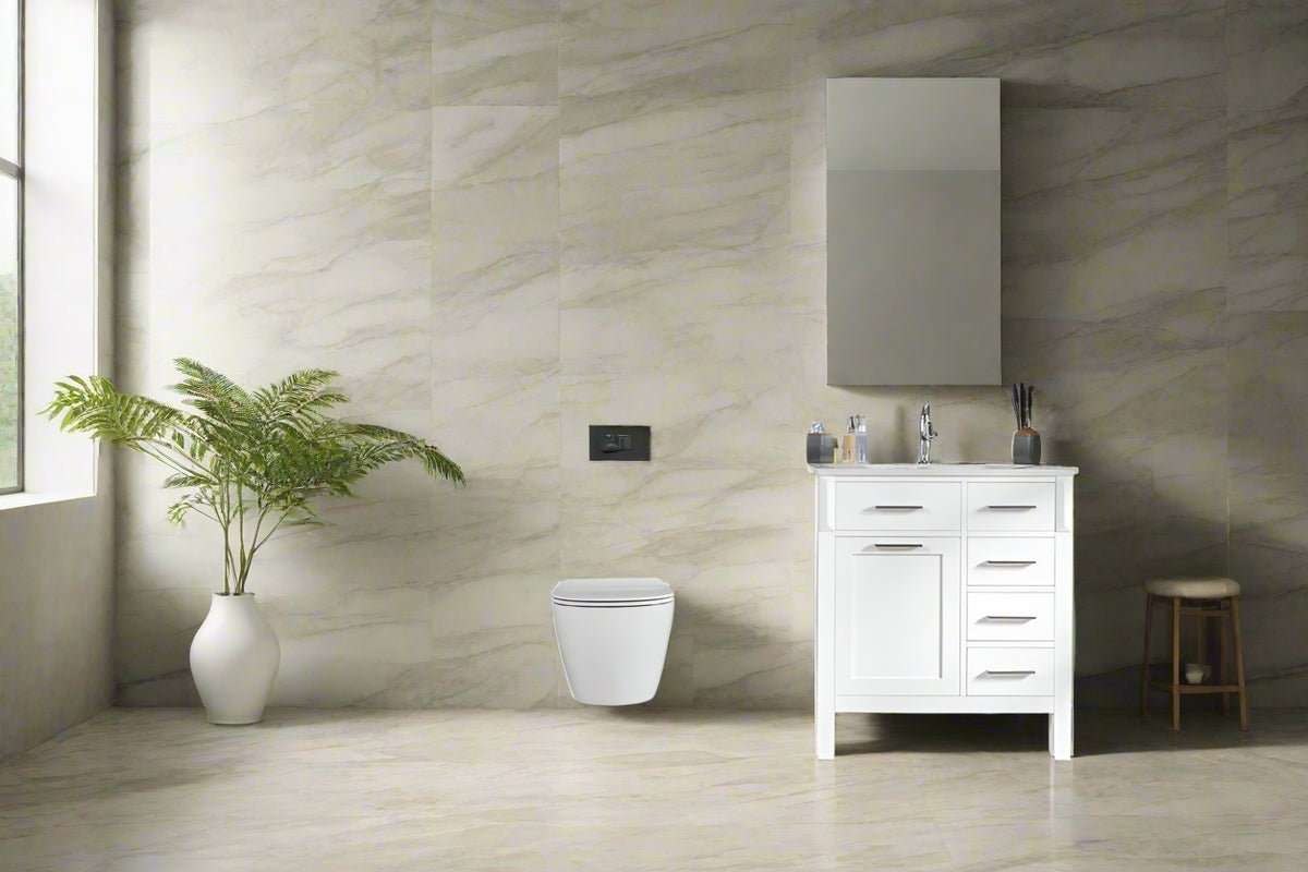 Fawna 30" White Bathroom Cabinet