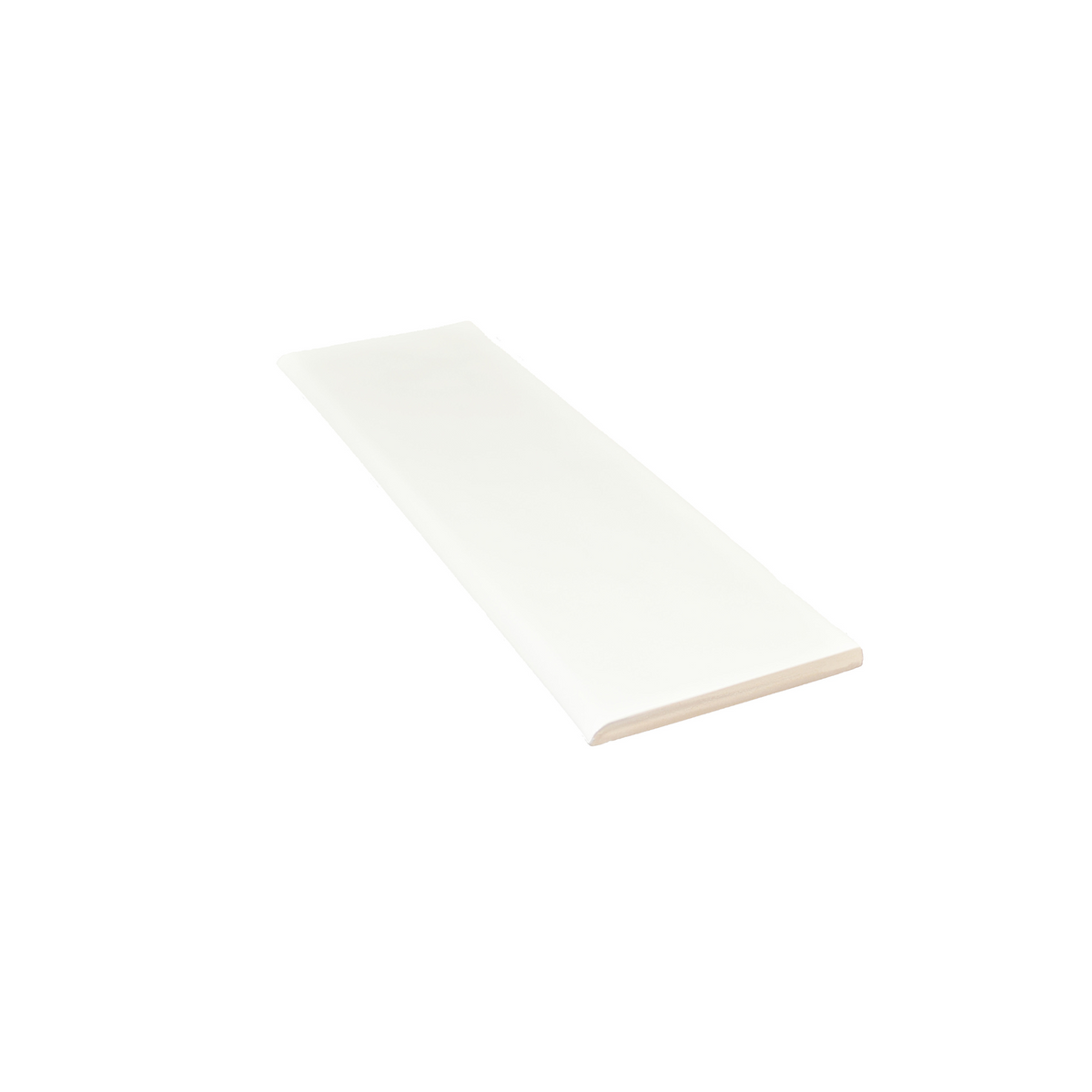 Fluent White Glossy #FLT40G BN (12" Side) Cap  3" x 12"