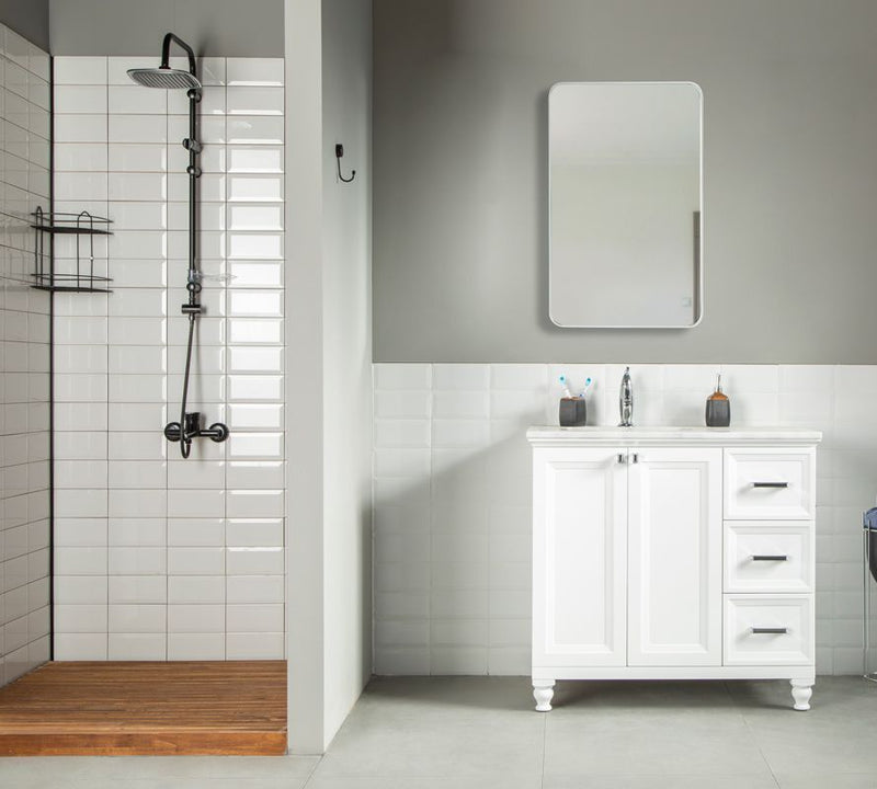 Isabel 36" White Bathroom Cabinet