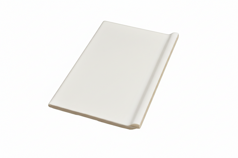 4" x 6" Ice White Tile Cove Base Trim
