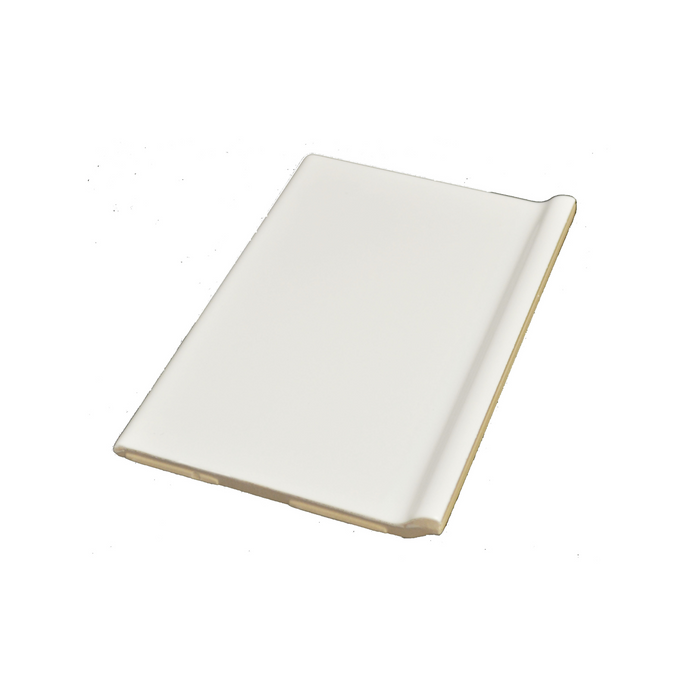 4" x 6" Ice White Tile Sanitary Base Trim