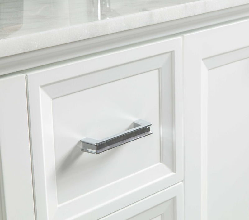 Isabel 60" White Double Bowls Bathroom Cabinet