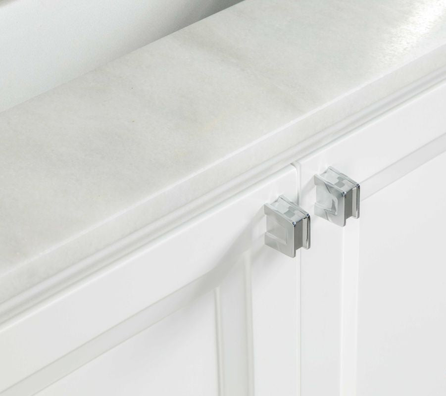 Isabel 60" White Double Bowls Bathroom Cabinet