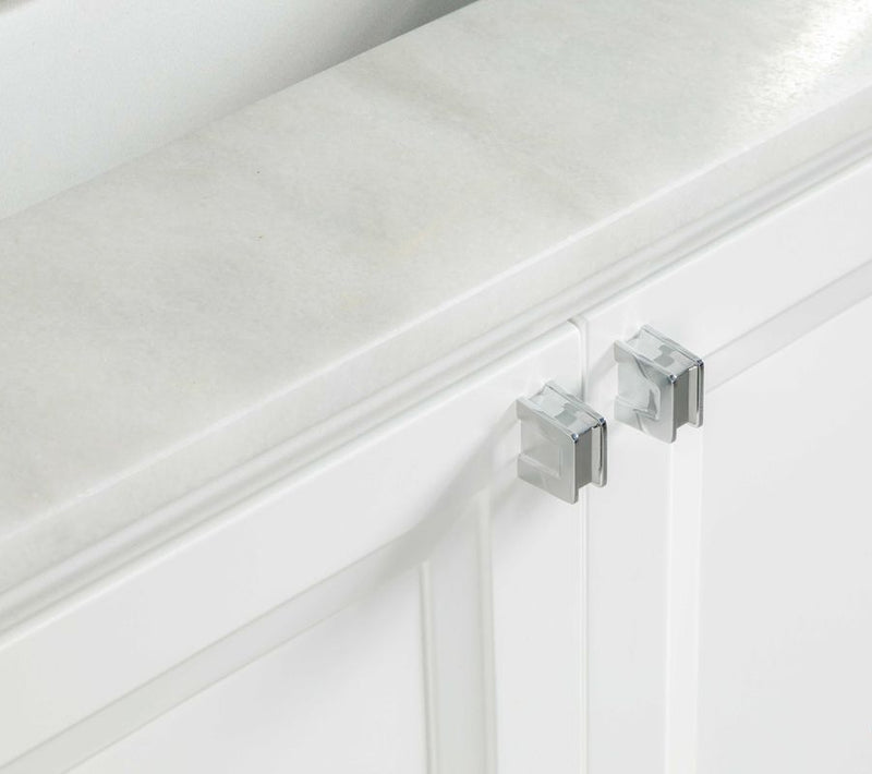 Isabel 60" White Double Bowls Bathroom Cabinet