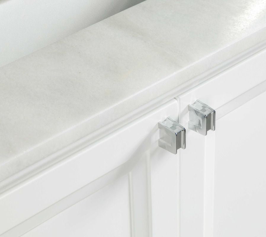 Isabel 72" White Double Bowls Bathroom Cabinet