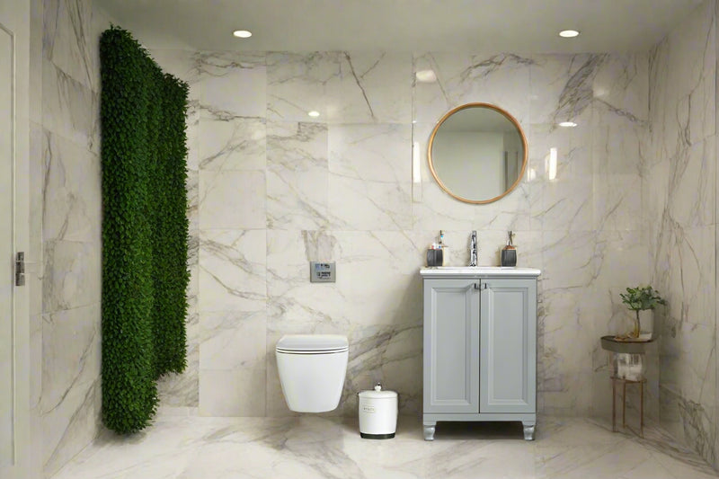Isabel 24" Gray Bathroom Cabinet