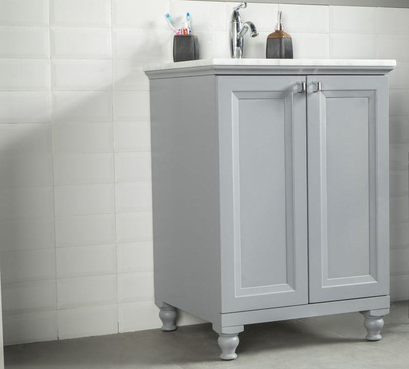 Isabel 24" Gray Bathroom Cabinet
