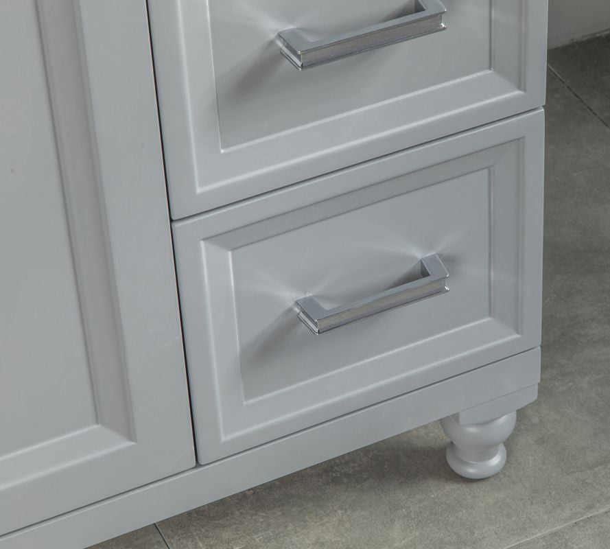 Isabel 42" Gray Bathroom Cabinet