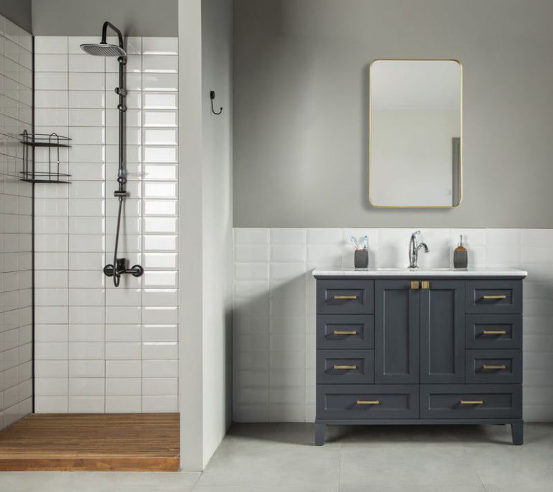 Paloma 42" Dark Gray Bathroom Cabinet