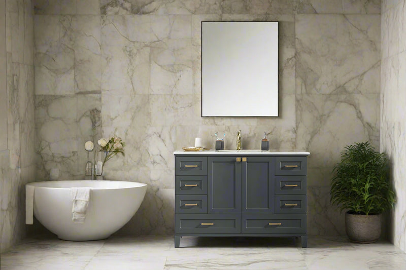 Paloma 48" Dark Gray Bathroom Cabinet