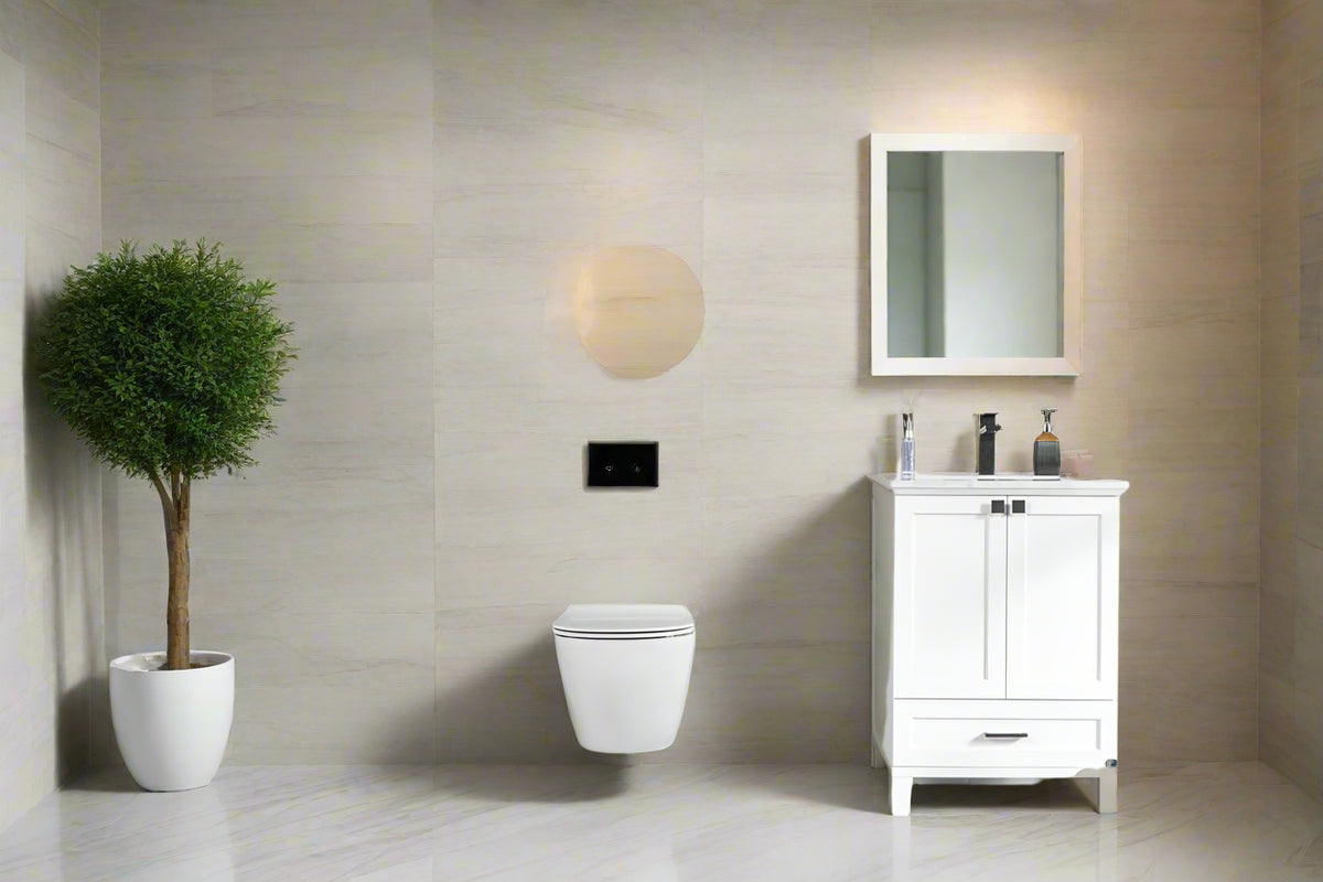 Paloma 24" White Bathroom Cabinet