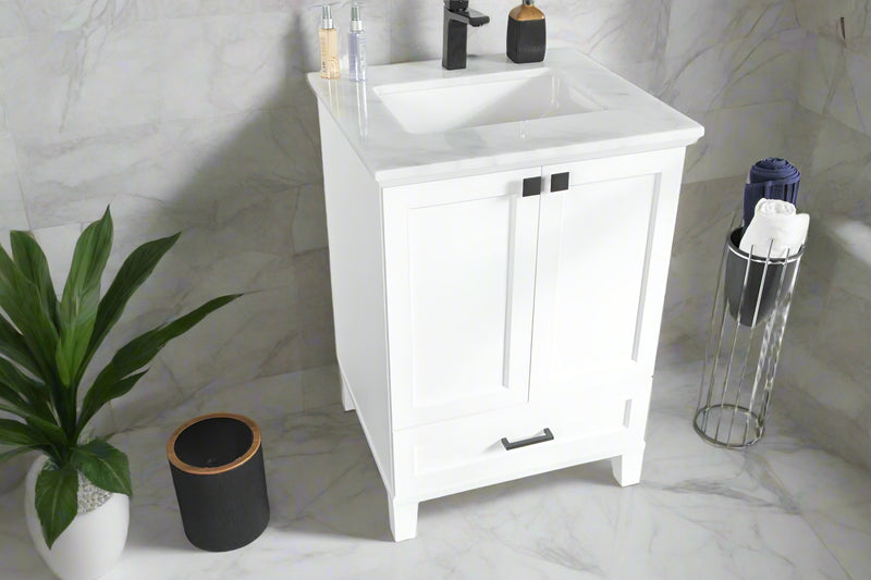 Paloma 24" White Bathroom Cabinet