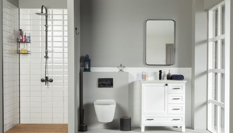 Paloma 30" White Bathroom Cabinet