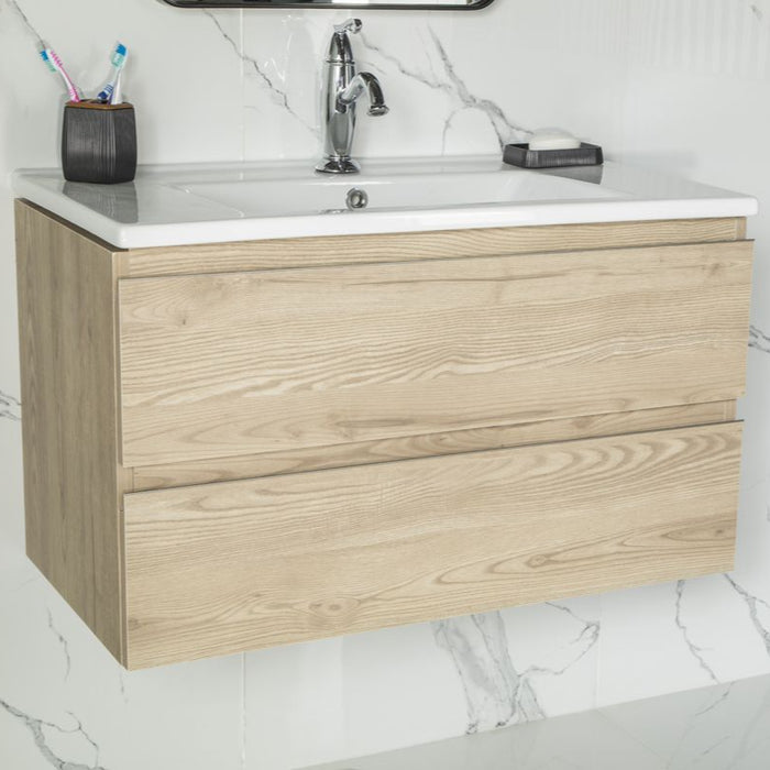 Simena 30" Oak Bathroom Cabinet