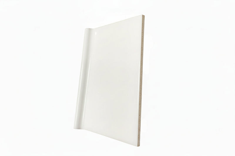 4" x 6" Ice White Tile Cove Base Trim