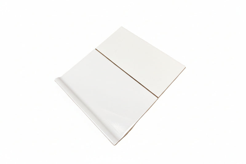 4" x 6" Ice White Tile Cove Base Trim