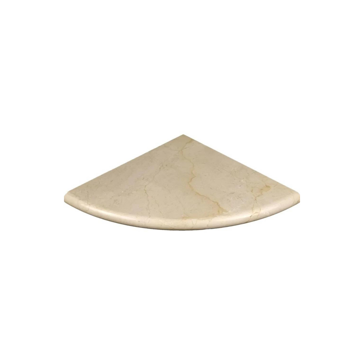 Corner Shelf - Polished Crema Marfil - 9" x 9"