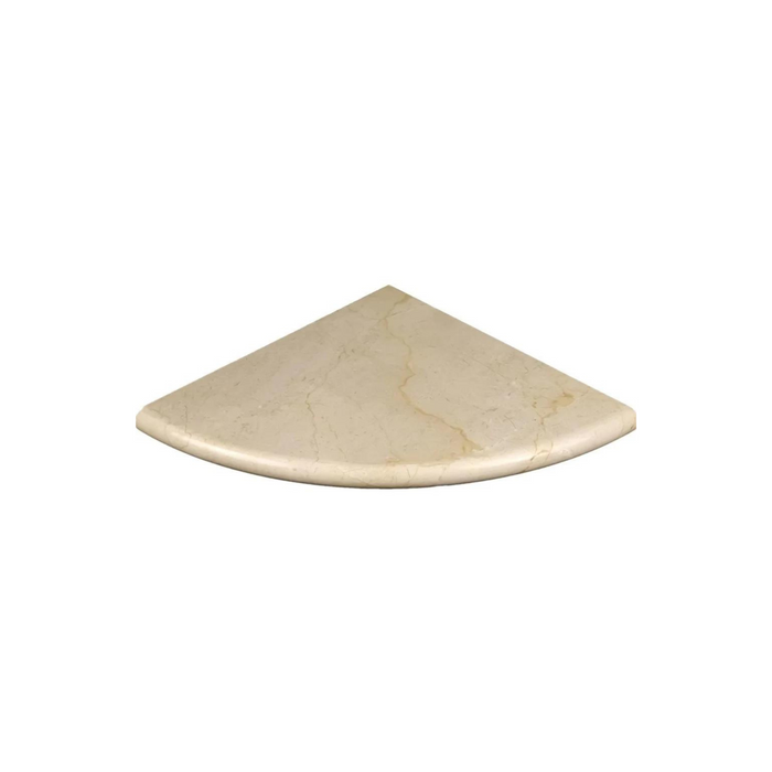 Corner Shelf - Polished Crema Marfil - 9" x 9"