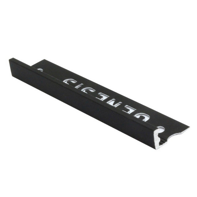 1/2" x 8' Metal Trim L Shape Matte Black (12mm)