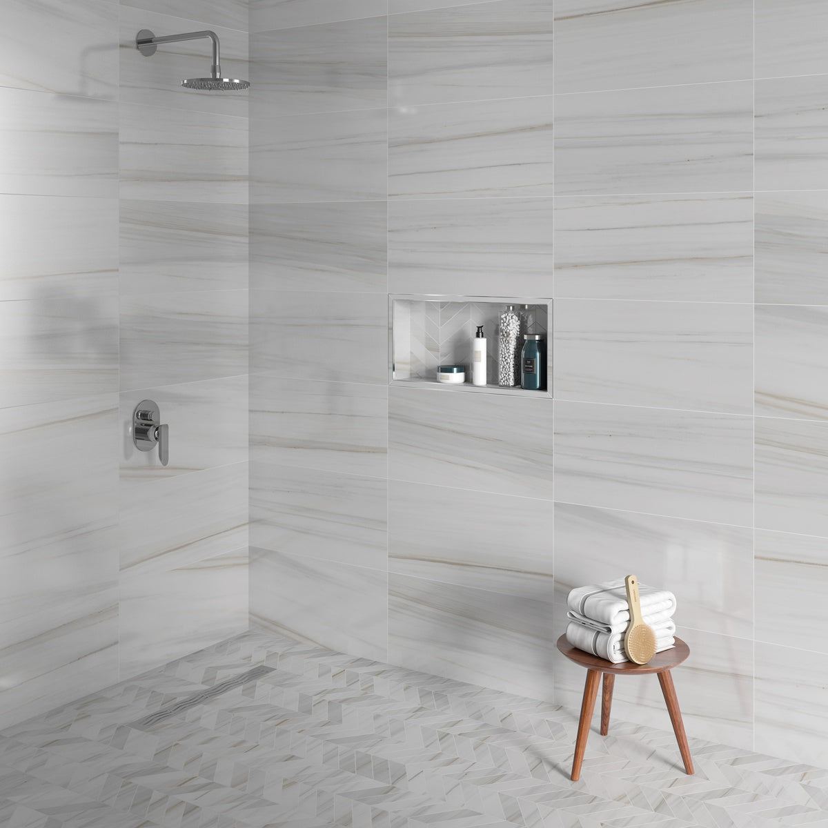 Alustra Majestic White Lasa 12" x 24"