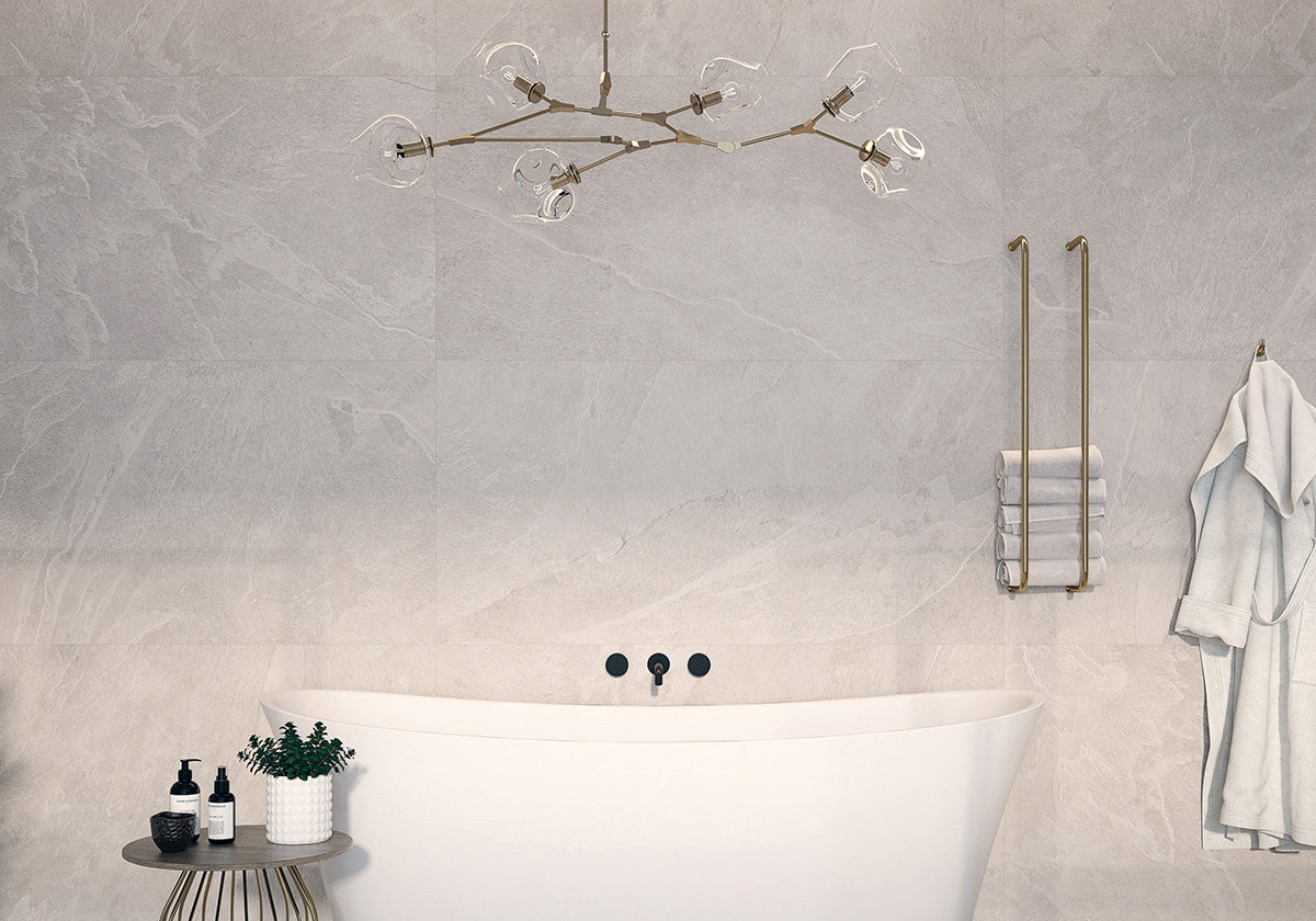 Aura Light Gray 24" x 48"