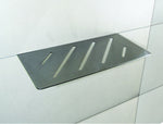 Brushed Silver Shower Shelf