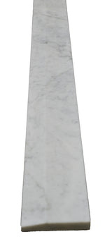 36" x 6" Hollywood White Carrara Saddle
