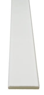 36" x 6" x 3/4" Crystal White Glass Saddle