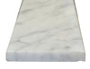 36" x 6" x 5/8" White Carrara Saddle