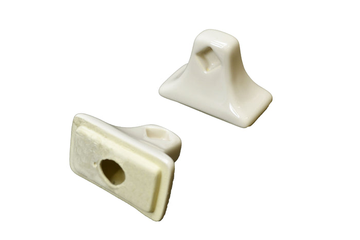 Towel Bar Set - Bone 4"x2" -  Thinset Mount