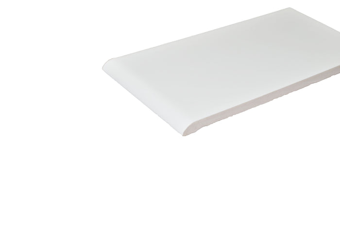 Streamline White #310 Bullnose (3" Side) Cap  3" x 6"