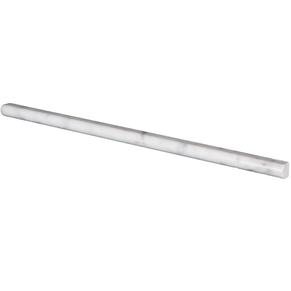 Carrara Marble Pencil 1/2" x 12" (Polished)