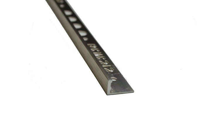 1/2" x 8' Metal Trim L Shape Nickel (12mm)