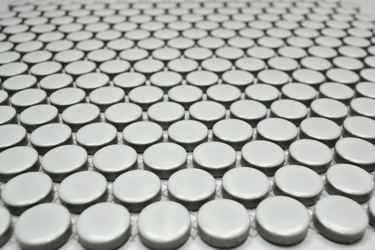 Penny Round White Matte