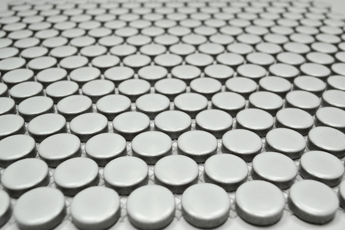 Penny Round White Matte