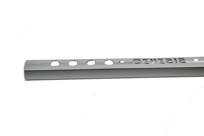 3/8" x 8' Metal Trim L Shape Silver (10mm)