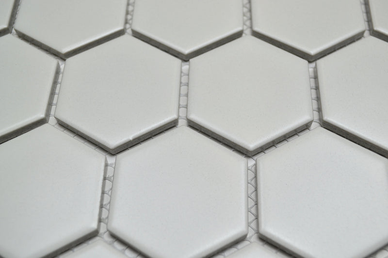 2" White Hex