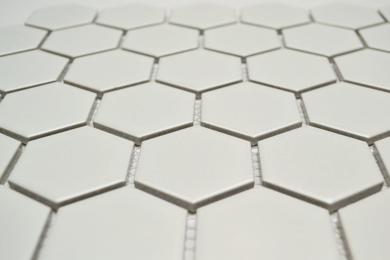 2" White Hex