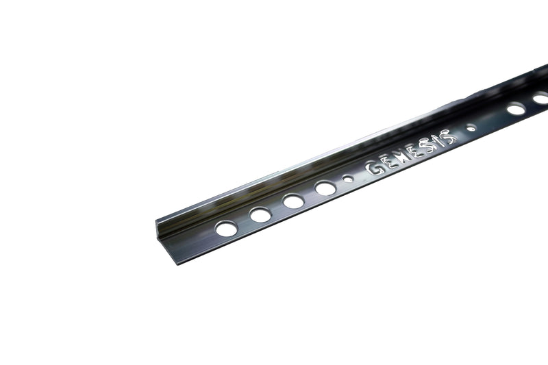 3/8" x 8' Metal Trim L Shape Silver (10mm)