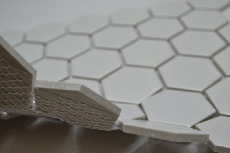 2" White Hex