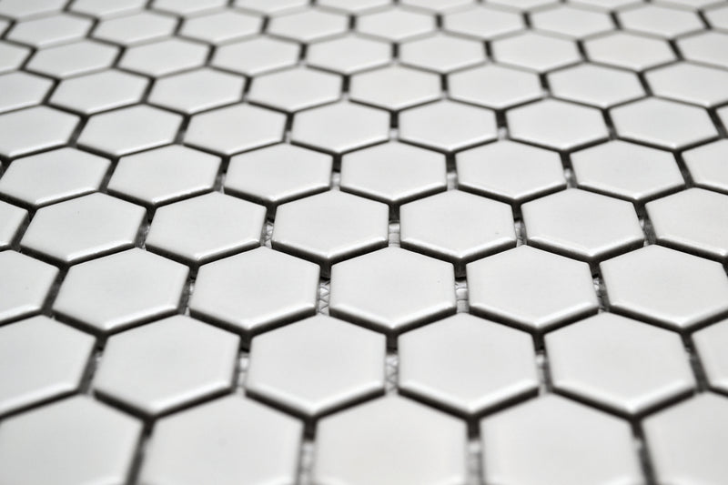 1" White Hex