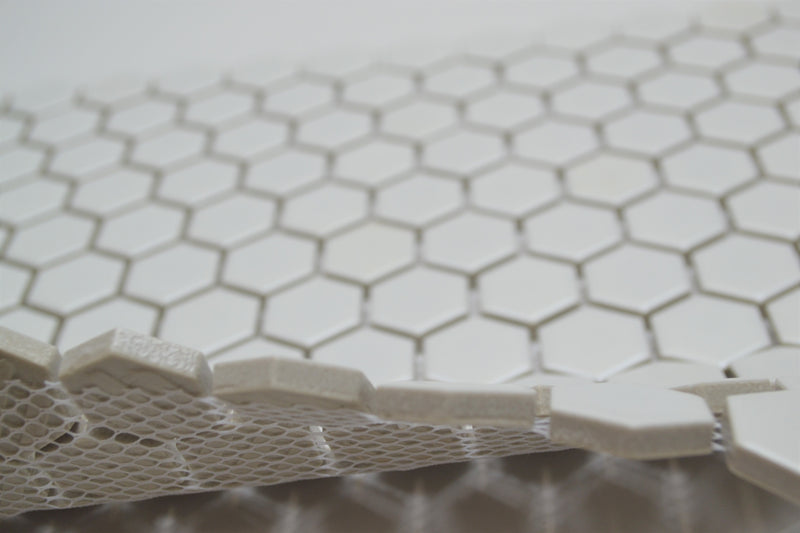 1" White Hex