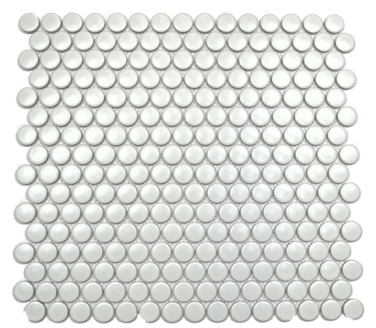 Penny Round White Matte