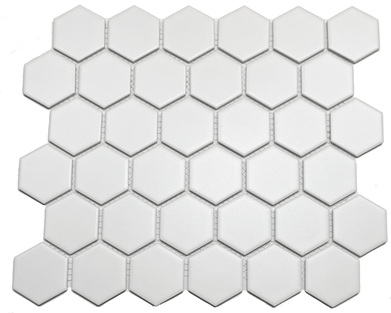 2" White Hex