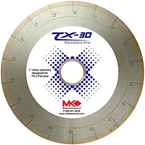 MK-TX Tile Blade 1" Arbor (for MK TX wet saw)