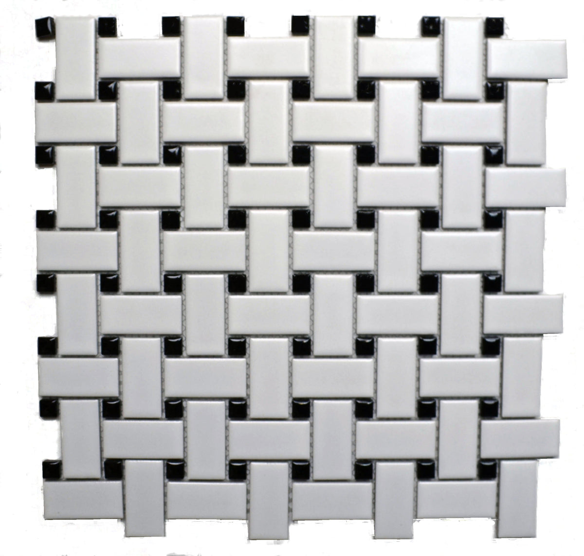Basketweave White/Black