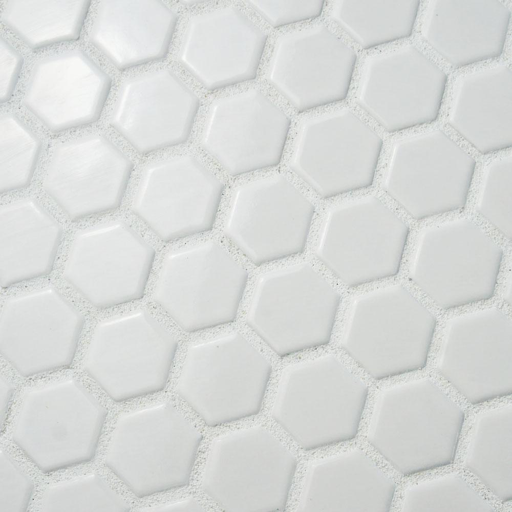 1" White Hex