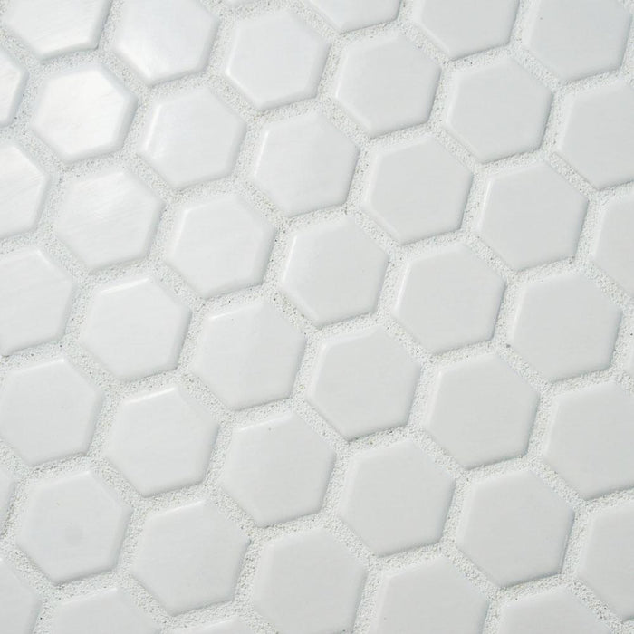 1" White Hex