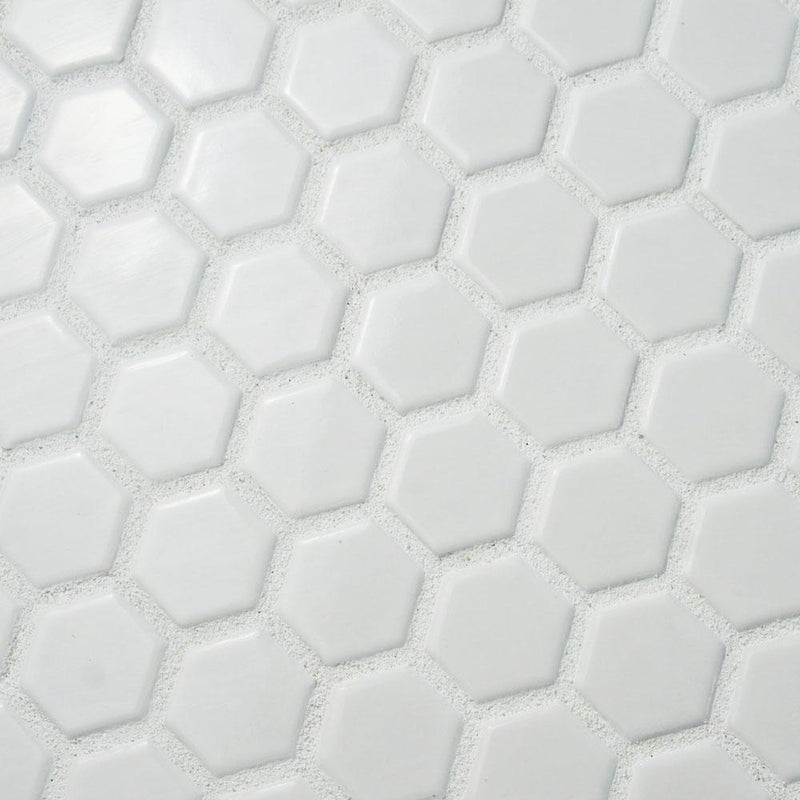 1" White Hex