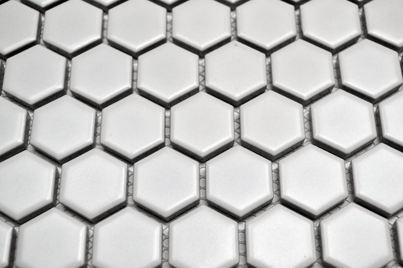 1" White Hex
